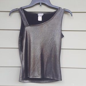 Asymmetrical Metallic Tank - Rave - Small